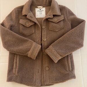 Abercrombie Kids Tan Sherpa Jacket